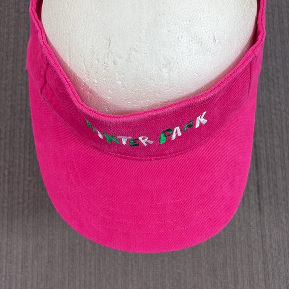 Winter Park Florida Visor Womens OSFM Pink Adjustable Strapback Magic Headwear - Picture 4 of 13